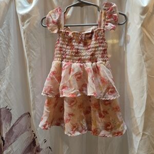 Floral Pink Kids Dress